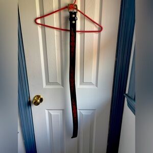 Ladies Harley Davidson Belt with Flames.  Size Sm.  39” long.  36” to last hole.